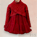 Vestido Infantil Inverno com Casaco