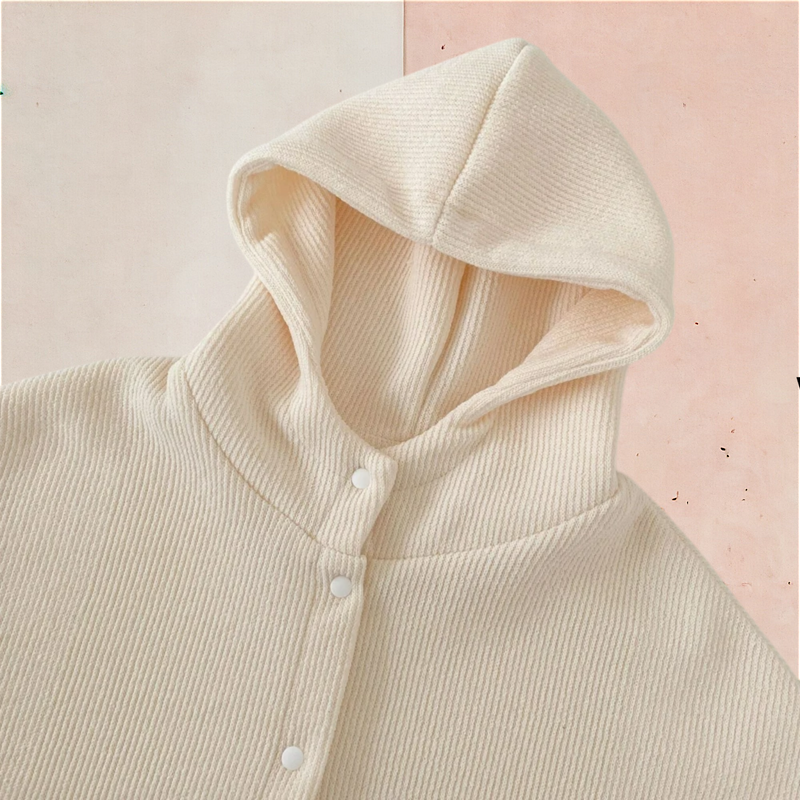 Poncho Infantil com Babado e Renda