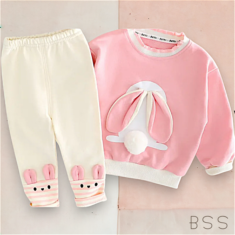 Conjunto Infantil  Moletom Coelho