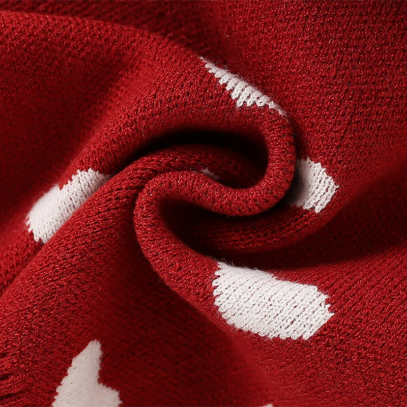 Conjunto Infantil Tricot Corações com Capuz