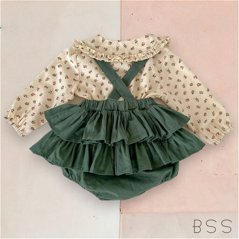 Conjunto Infantil com Suspensório Yanna