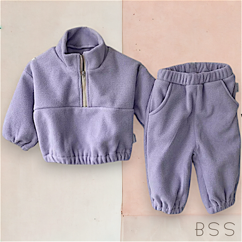 Conjunto Infantil Inverno Moletom com Zíper