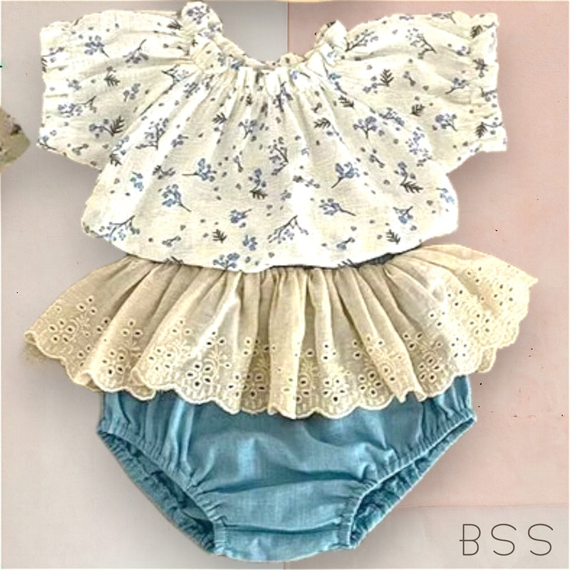 Conjunto Infantil Verão Floral Ceci