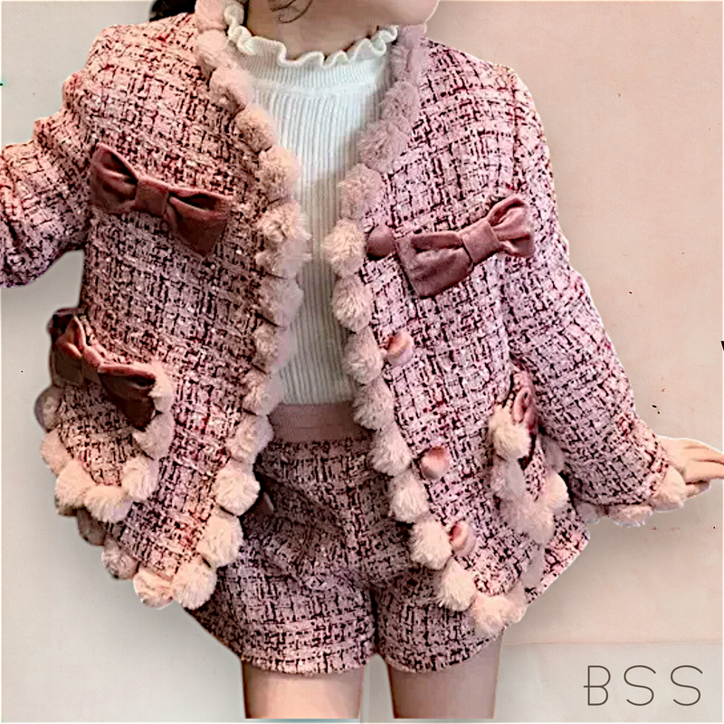 Conjunto Infantil Inverno com Laços