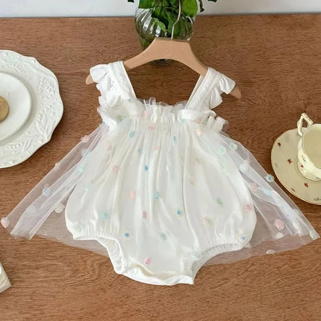 Romper Dot Flower