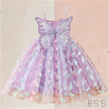 Vestido Infantil Jardim Encantado das Borboletas