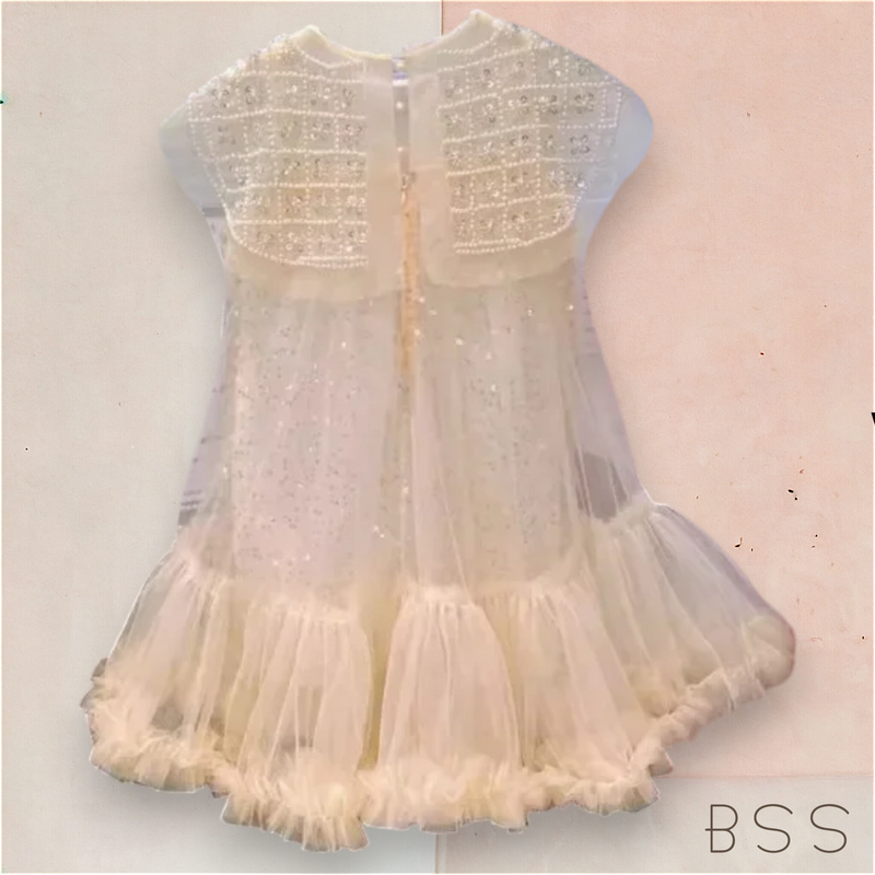 Vestido Infantil Festa Bordado Paetê
