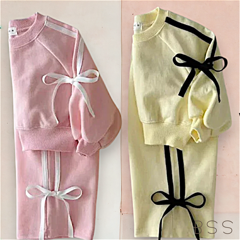 Conjunto Infantil Inverno Moletom com Laços