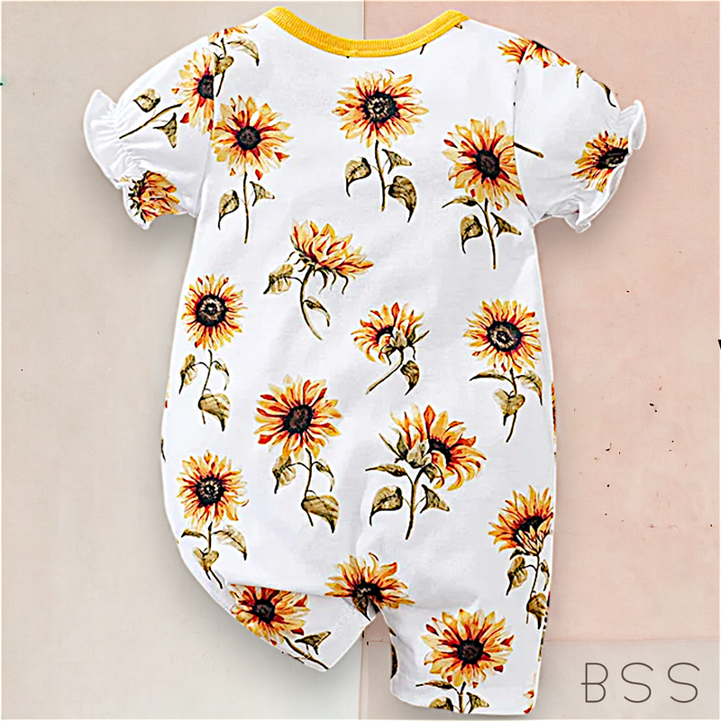 Macacão Verão Girassol com Bababdos