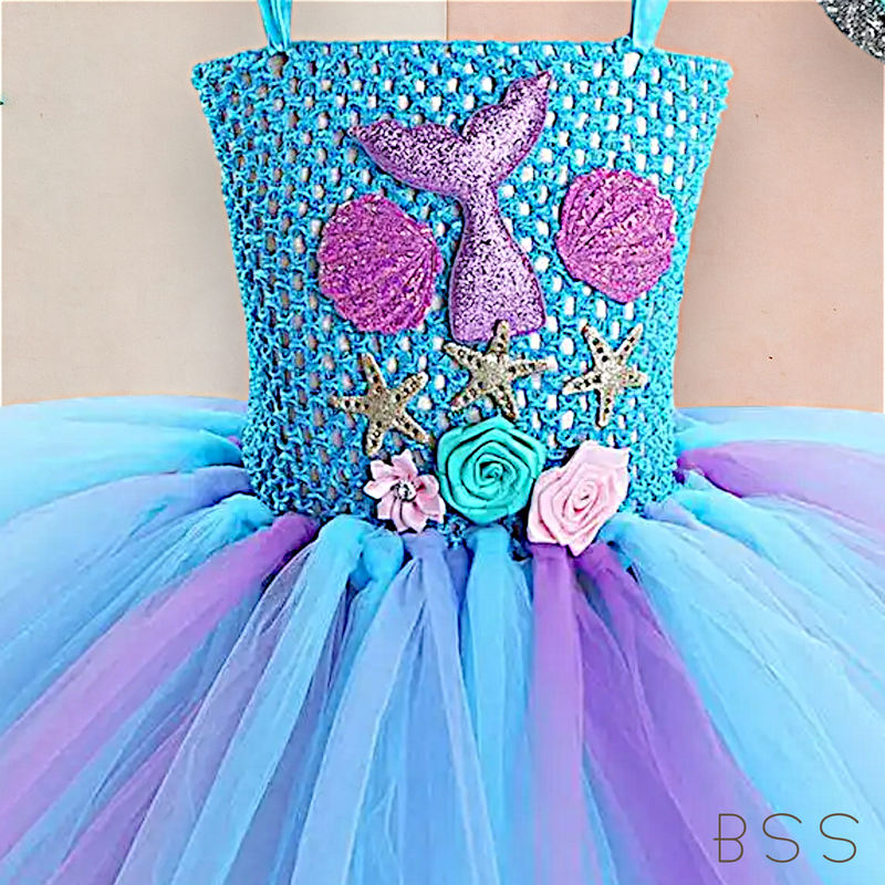 Vestido Infantil Fundo do Mar