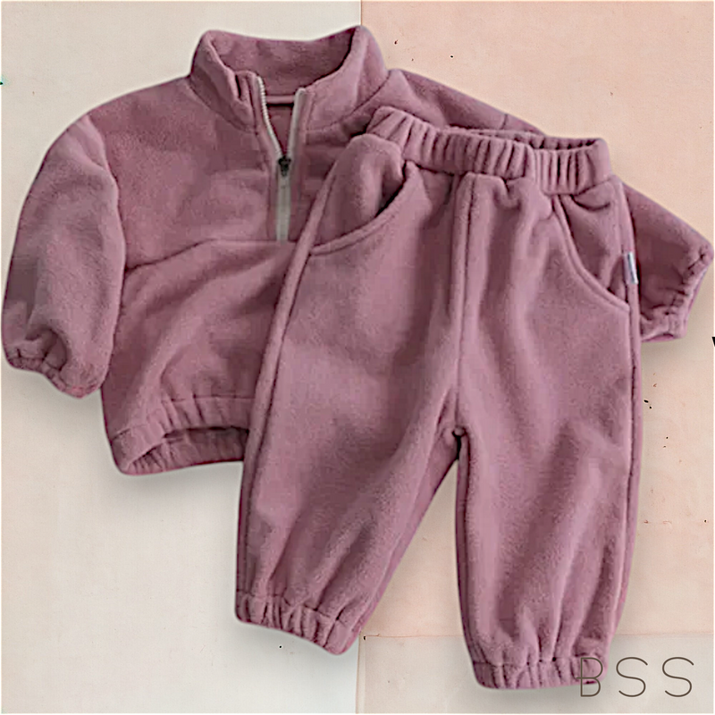 Conjunto Infantil Inverno Moletom com Zíper