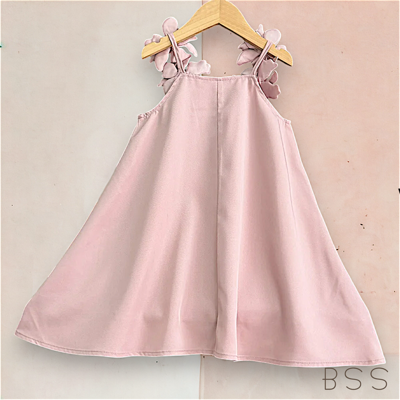 Vestido Infantil Festa Alça Flores
