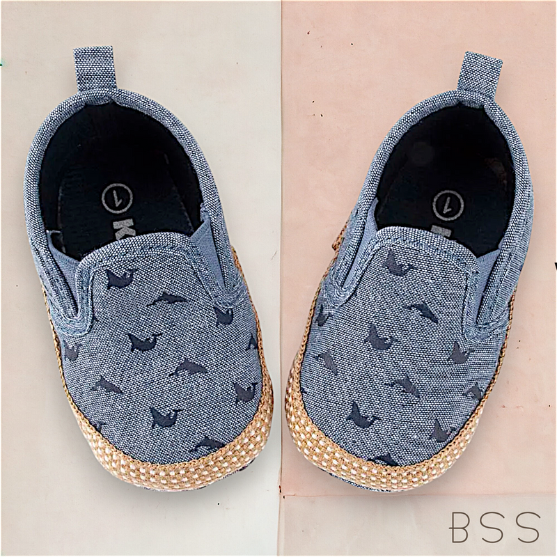 Mocassim Infantil Bebê Denin