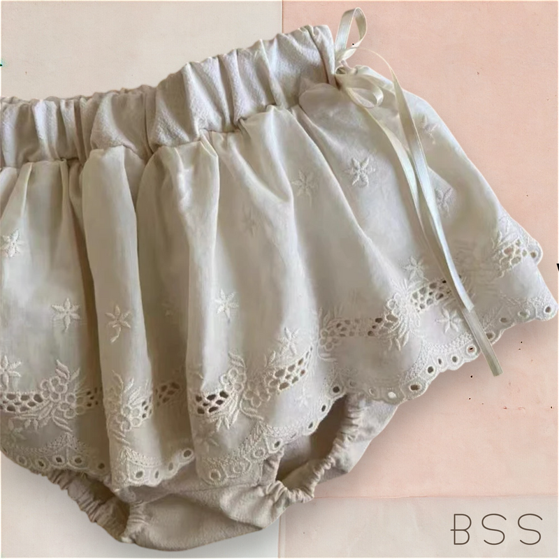 Calçinha Bebê Renda com Babados