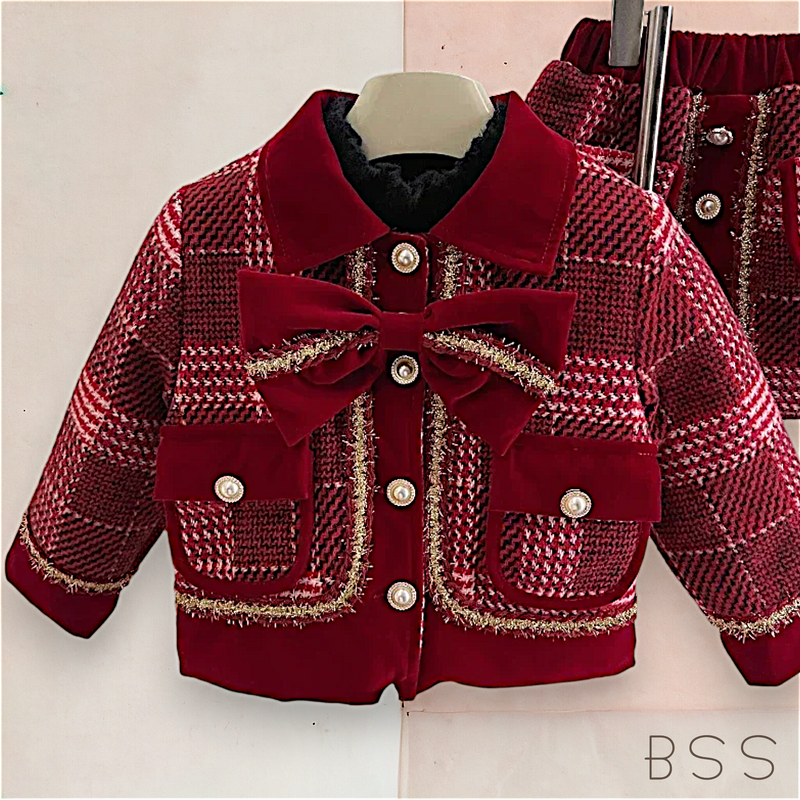 Conjunto Infantil Inverno Xadrez