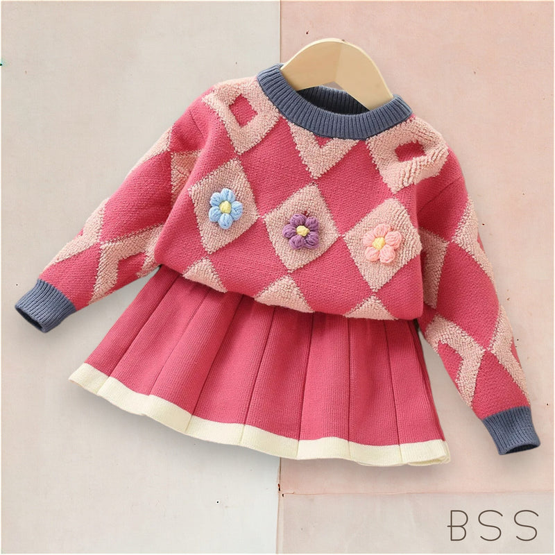 Conjunto Infantil Tricot Inverno Chloe