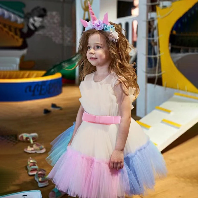 Vestido Infantil Festa Tule Juju