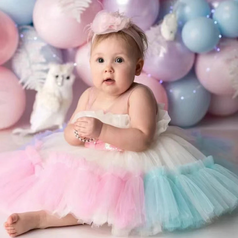 Vestido Infantil Festa Tule Juju