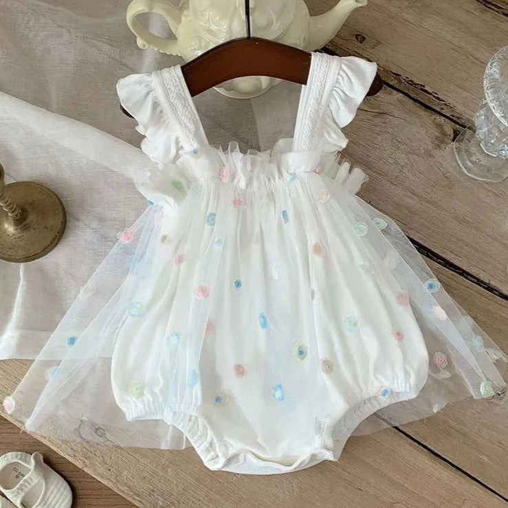 Romper Dot Flower