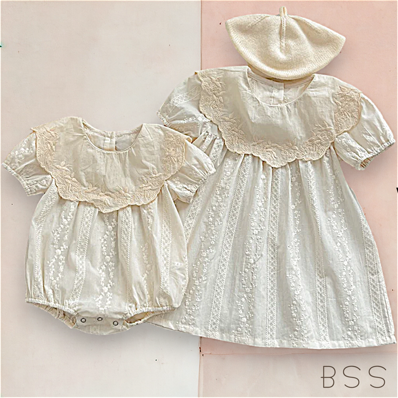 Vestido Infantil Verão Algodão Rendado