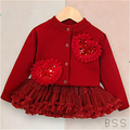 Conjunto Infantil Inverno Corações Paetê