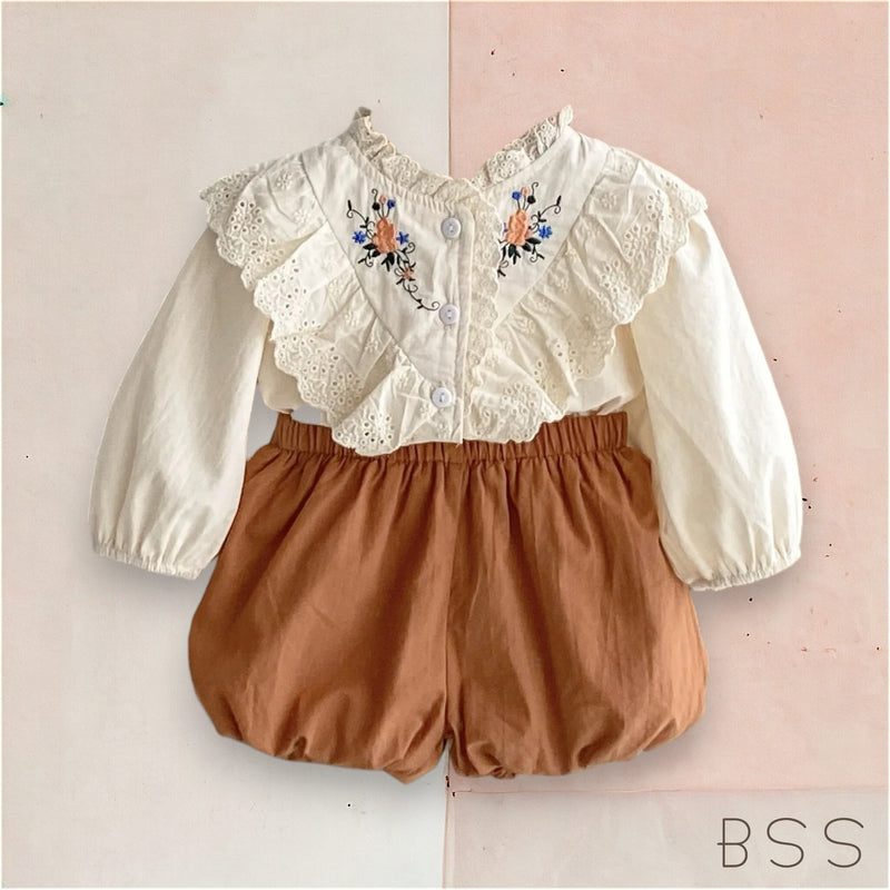 Conjunto Infantil Bordado Lena
