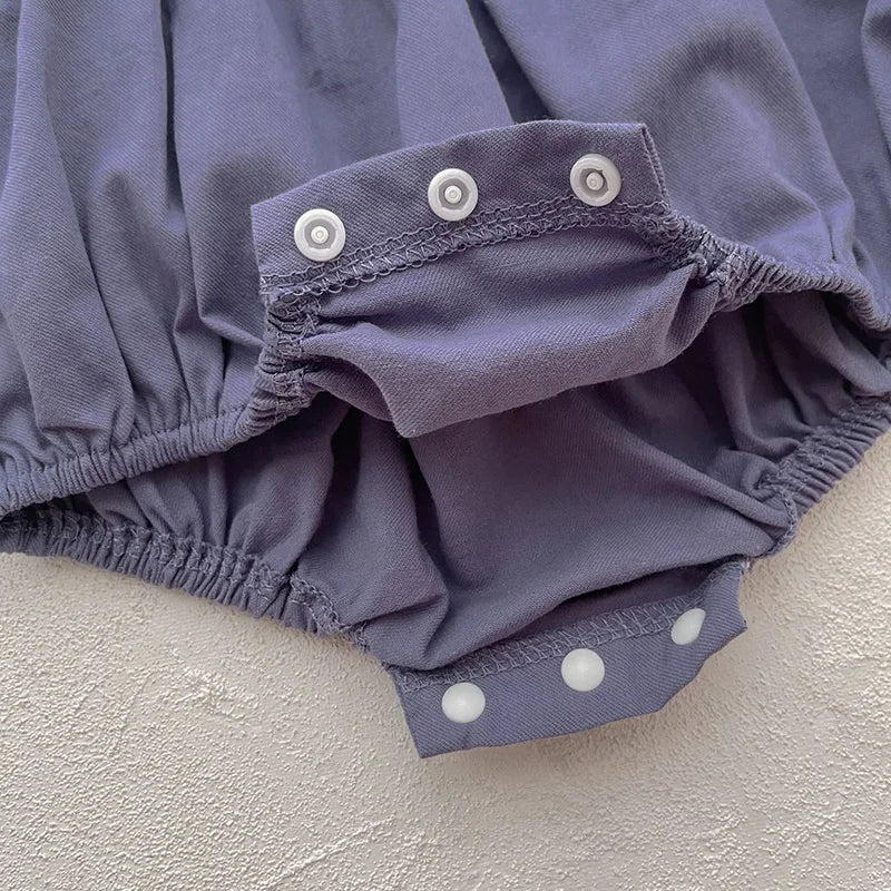Romper com Gola Bordada Violeta
