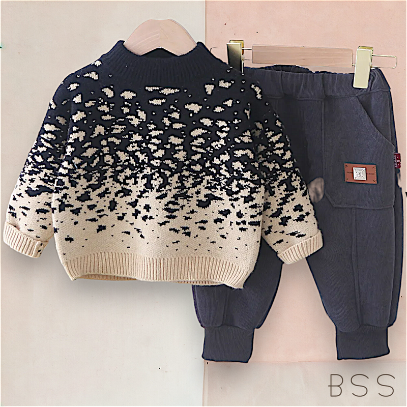 Conjunto infantil Moletom e Tricot