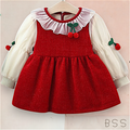 Vestido Infantil Inverno Cereja