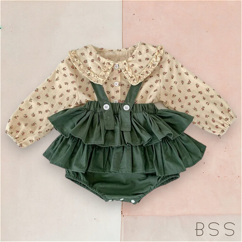 Conjunto Infantil com Suspensório Yanna