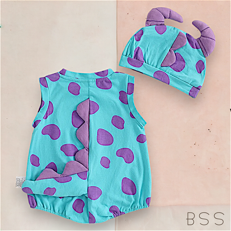 Romper Fantasia Dinossauro Bebê