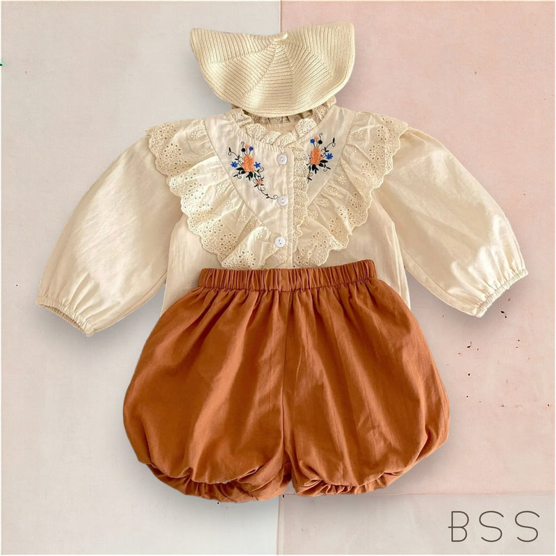 Conjunto Infantil Bordado Lena