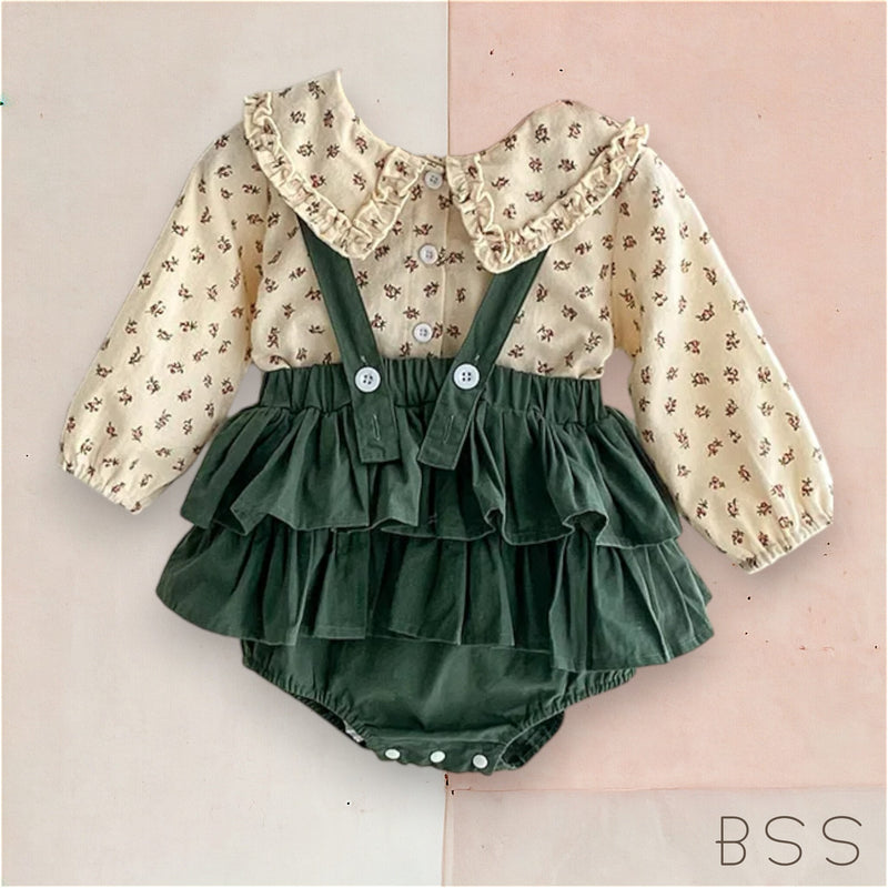 Conjunto Infantil com Suspensório Yanna