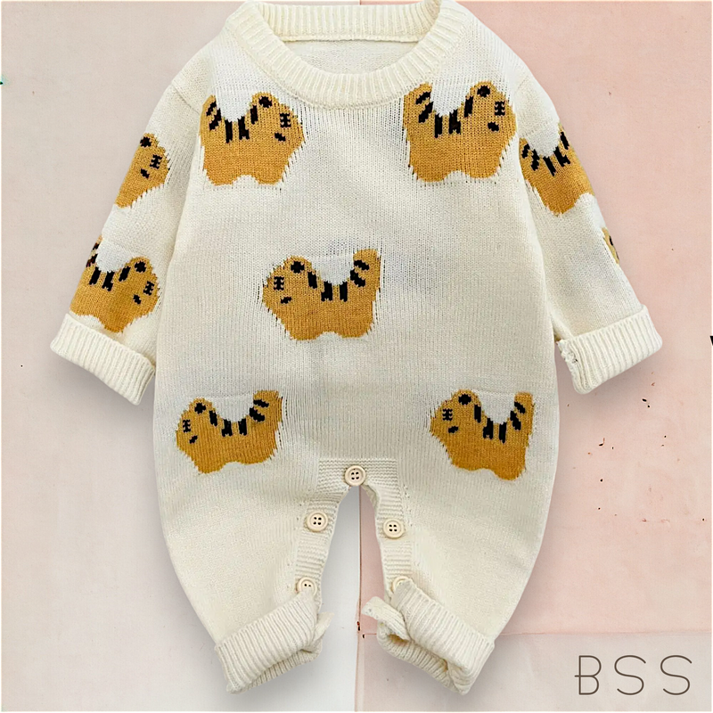 Macacão Infantil Tricot Inverno Animais