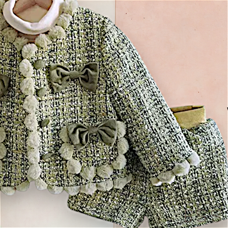 Conjunto Infantil Inverno com Laços