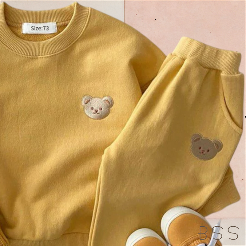Conjunto Infantil Inverno Moletom Básico Urso