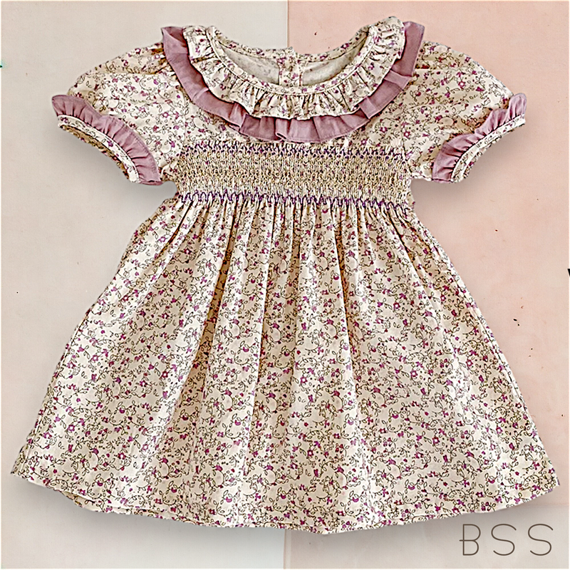 Vestido Infantil Verão Floral Casinha de Abelhas