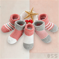 5 Pares Meias Infantis Coloridas