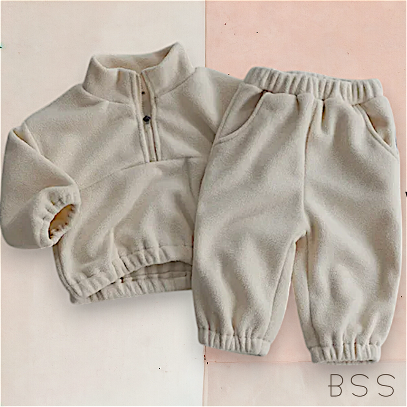 Conjunto Infantil Inverno Moletom com Zíper