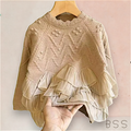 Pulover Infantil Tricot com Babados