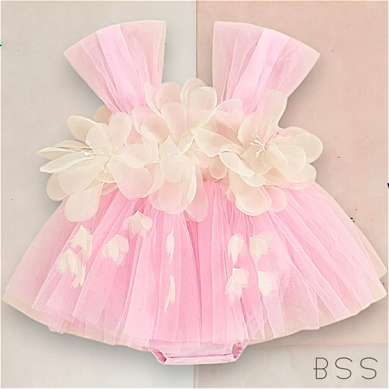 Romper Tule Jardim das Flores