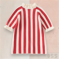 Vestido Infantil Inverno Tricot Listrado