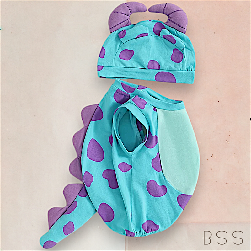 Romper Fantasia Dinossauro Bebê