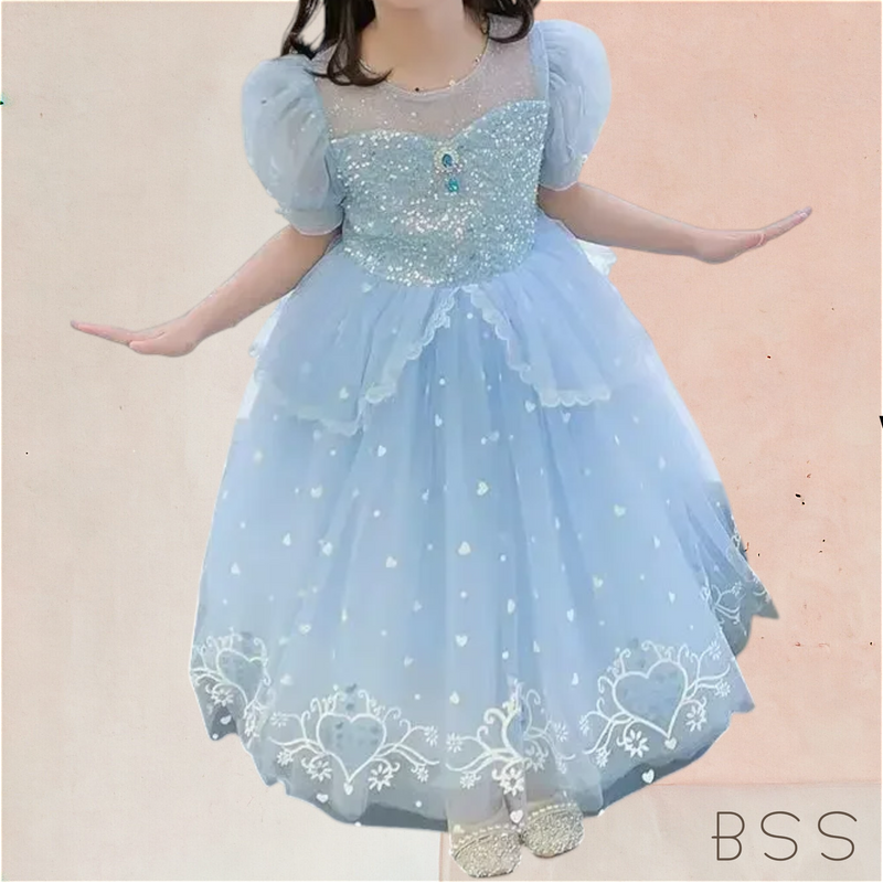 Vestido Infantil Princesa Cinderela