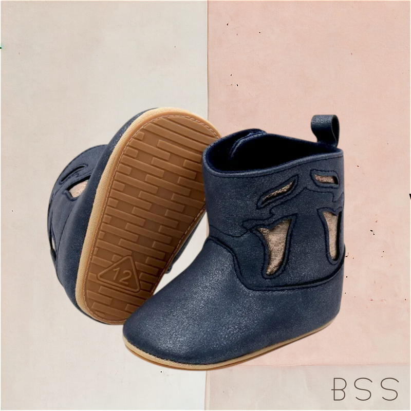 Bota Infantil Bebê Country com Recortes