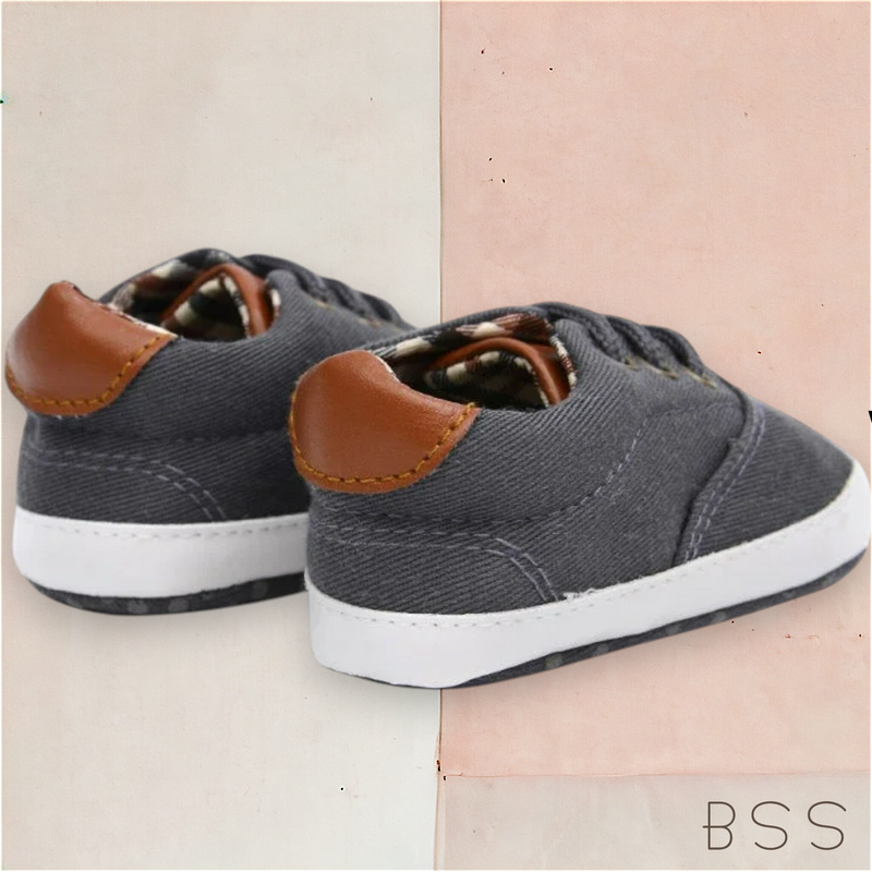 Tênis Infantil Bebê Canvas com Cadarço