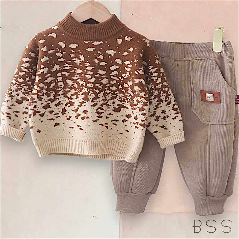 Conjunto infantil Moletom e Tricot