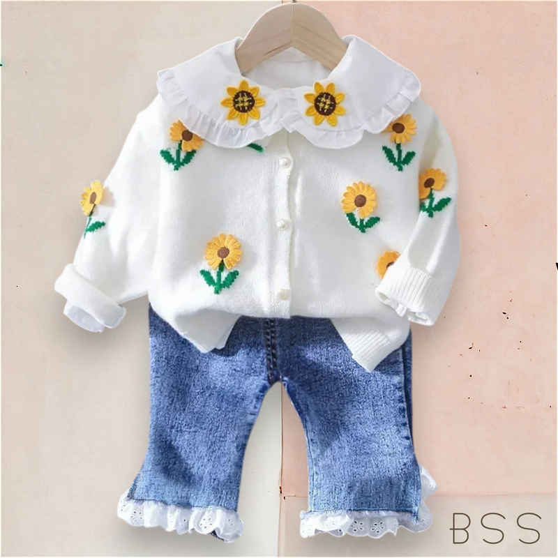 Conjunto Infantil Girassol 3pcs