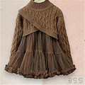 Vestido Infantil Inverno com Casaco