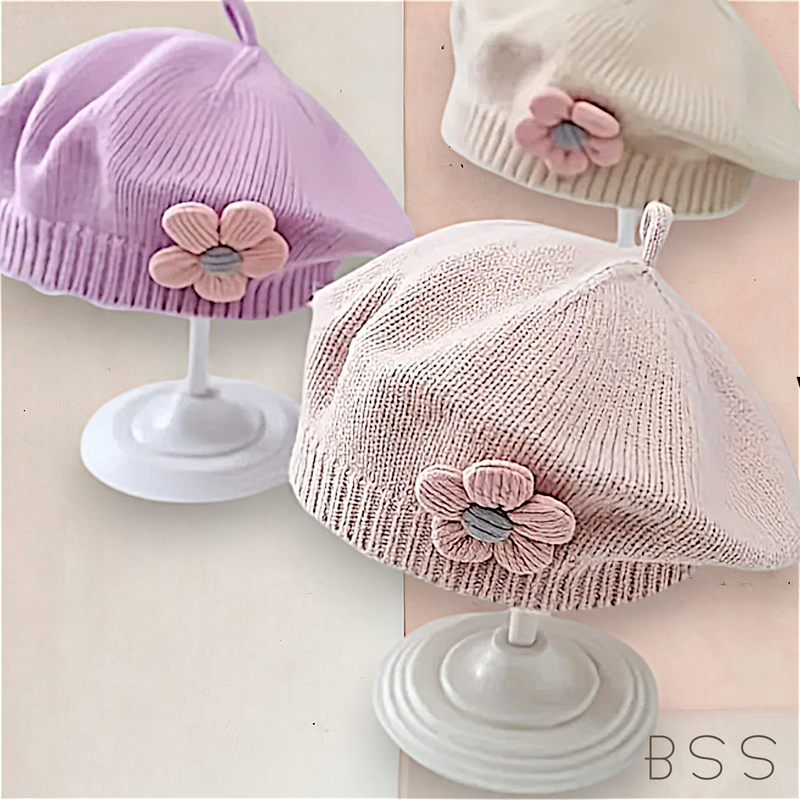 Boina Infantil de Inverno Tricot